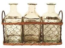 mini bottles in mesh basket2
