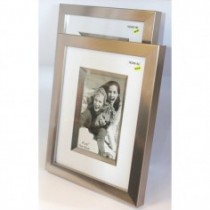 brushed metallic photo frame